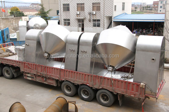 SS304 40L Lithium Hydroxide Vacuum Drying Equipment Double Cone